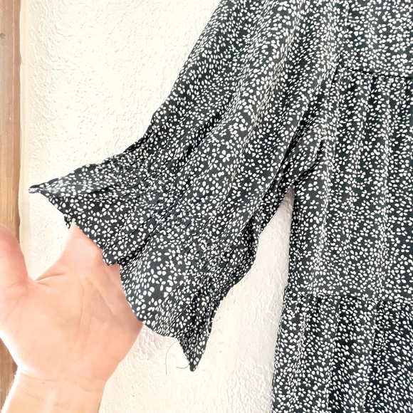 Böhme // Flowy Tiered Midi Dress in Dark Teal (NWOT) - Picture 4 of 7